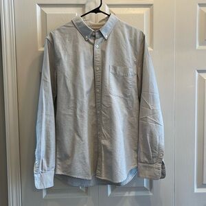 Everlane The Slim Oxford Shirt Grey Size Large